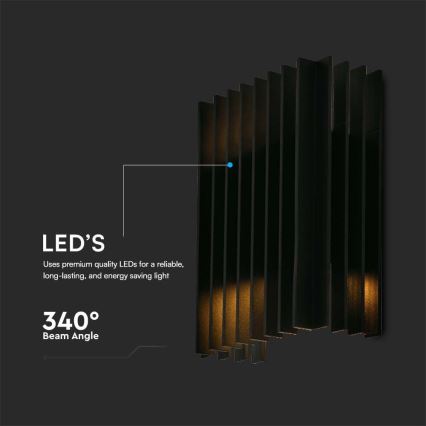 LED Āra sienas lampa 2xLED/6W/230V IP65 3000K