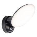 LED āra sienas lampa ar kustības un krēslas sensoru OLAF LED/10W/230V IP44 melna