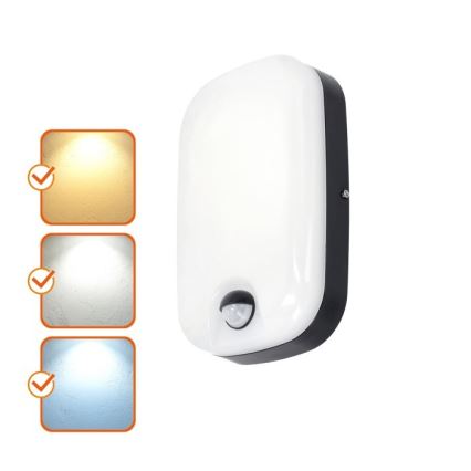 LED Āra sienas gaismeklis ar kustības un krēslas sensoru BAVANO LED/15W/230V 3000/4000/5700K IP54