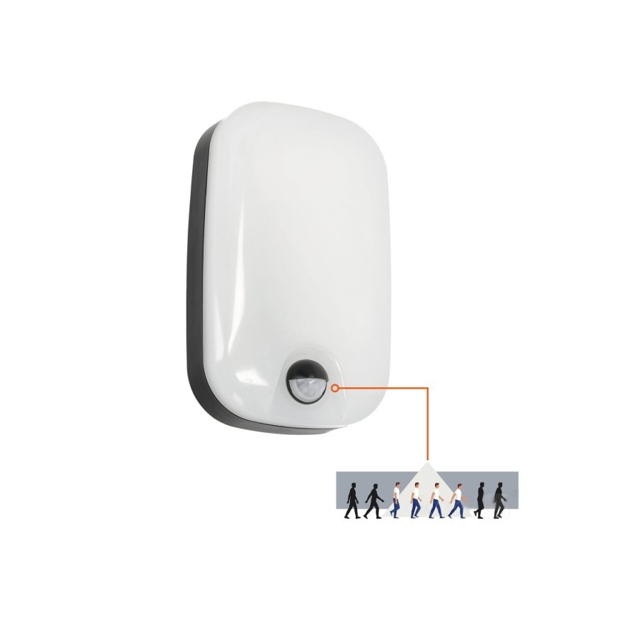 LED Āra sienas gaismeklis ar kustības un krēslas sensoru BAVANO LED/15W/230V 3000/4000/5700K IP54