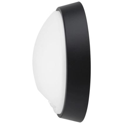 LED Āra sienas lampa ar sensoru LED/12W/230V 3000/4000/6500K IP65 melna