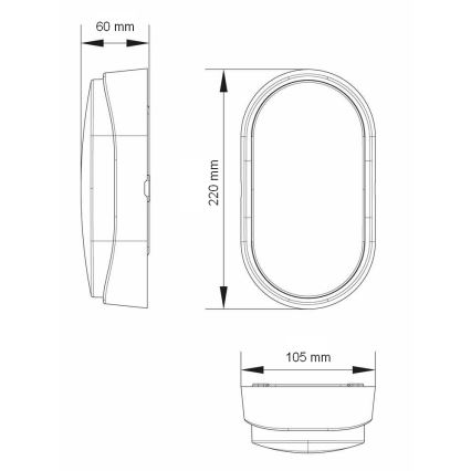 LED Āra sienas lampa ar sensoru LED/15W/230V 4000K IP65