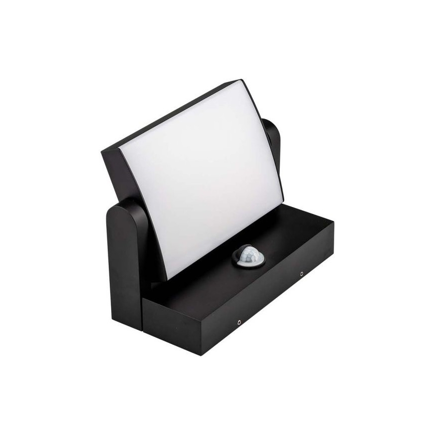 LED Āra sienas lampa ar sensoru LED/17W/230V 3000K IP65 melna