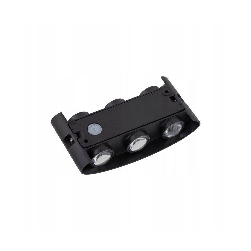 LED Āra sienas lampa ARROW 6xLED/1W/230V IP54 melna