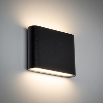 LED Āra sienas lampa ARWENA 2xLED/3W/230V IP54 melna