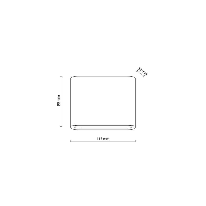 LED Āra sienas lampa ARWENA 2xLED/3W/230V IP54 melna