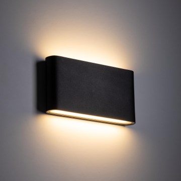 LED Āra sienas lampa ARWENA 2xLED/6W/230V IP54 melna
