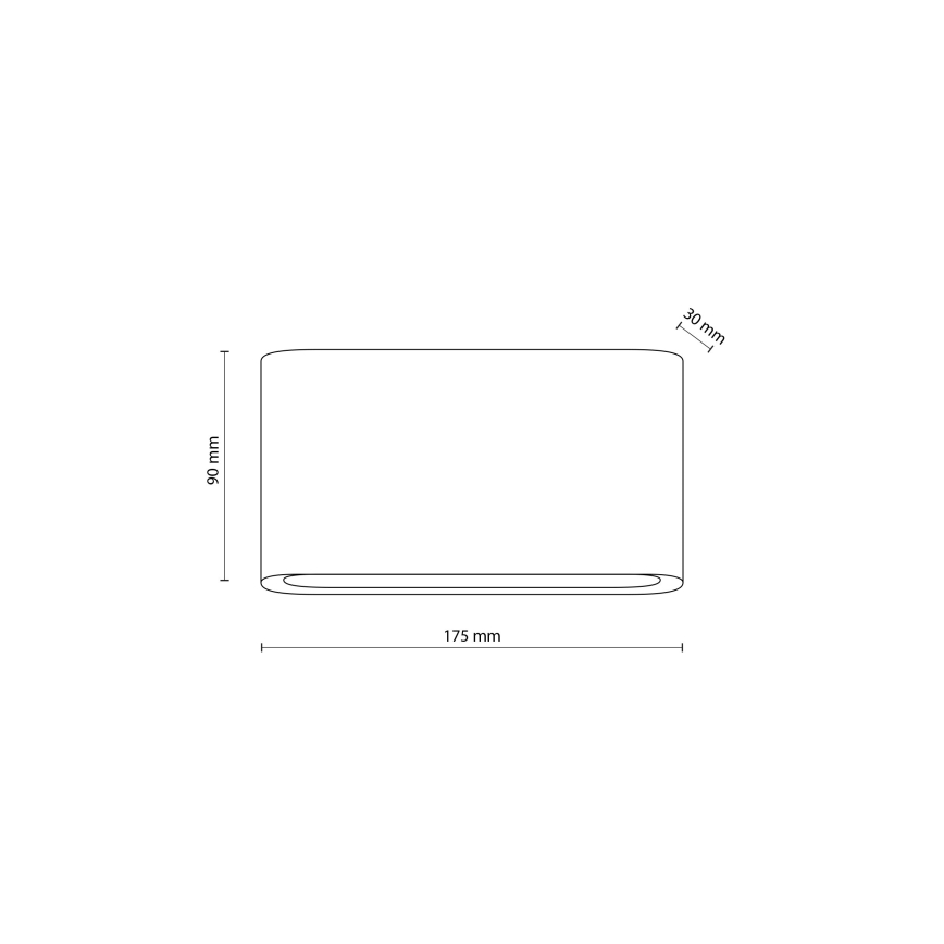 LED Āra sienas lampa ARWENA 2xLED/6W/230V IP54 melna
