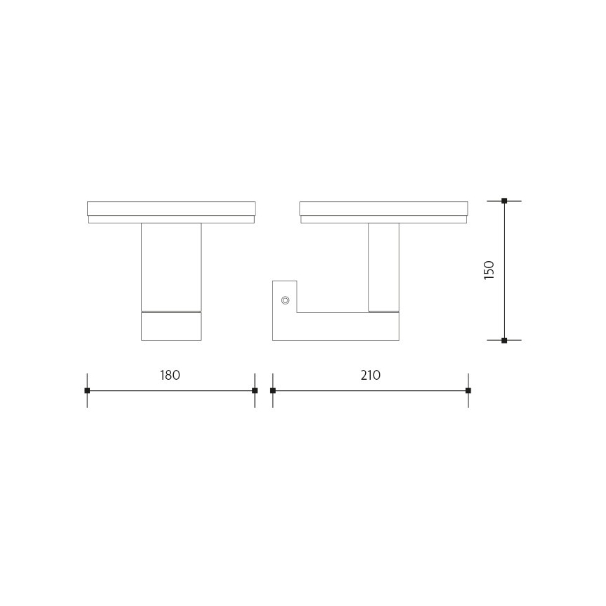 LED Āra sienas lampa BARI LED/10W/230V 4000K IP54 antracīta