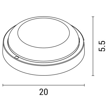 LED Āra sienas lampa BULKHEAD LED/18W/230V 3000K IP54 melna
