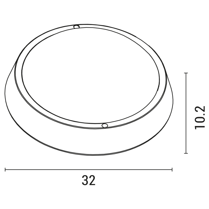LED Āra sienas lampa BULKHEAD LED/30W/230V 4000K IP54 melna