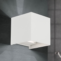 LED Āra sienas lampa CUBE 2xLED/3W/230V IP54 balta
