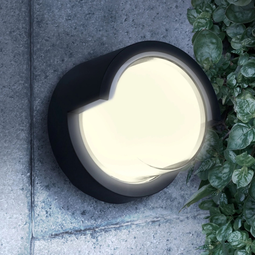 LED Āra sienas lampa ESSEN LED/10W/230V IP44 melna