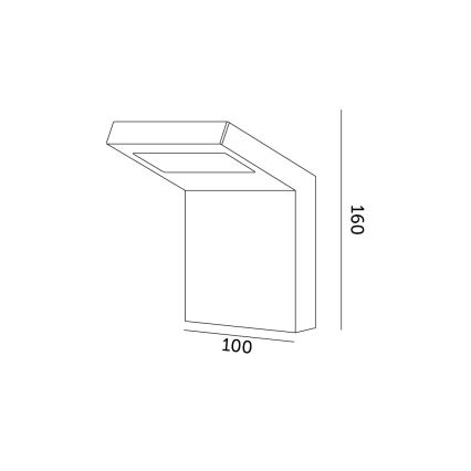 LED Āra sienas lampa INDUO K LED/10W/230V 4000K IP54