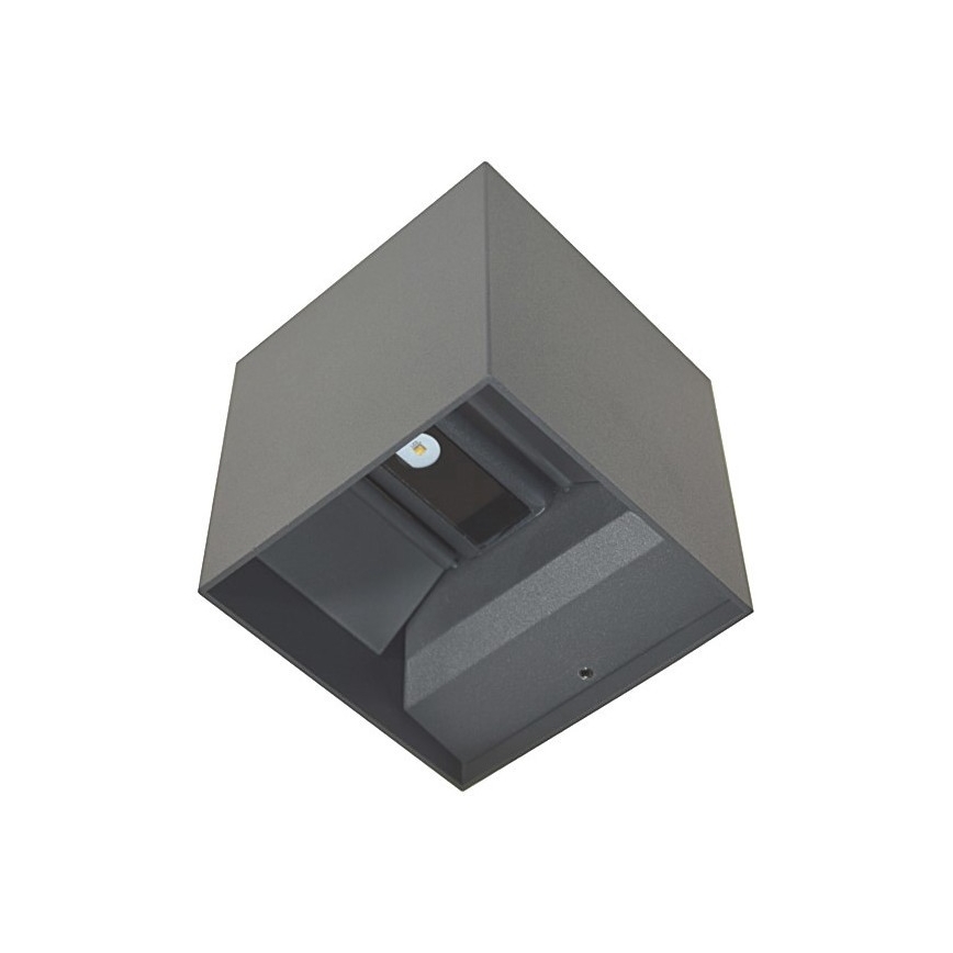 LED Āra sienas lampa KREON 2xLED/3W/230V IP54 3000K antracīta