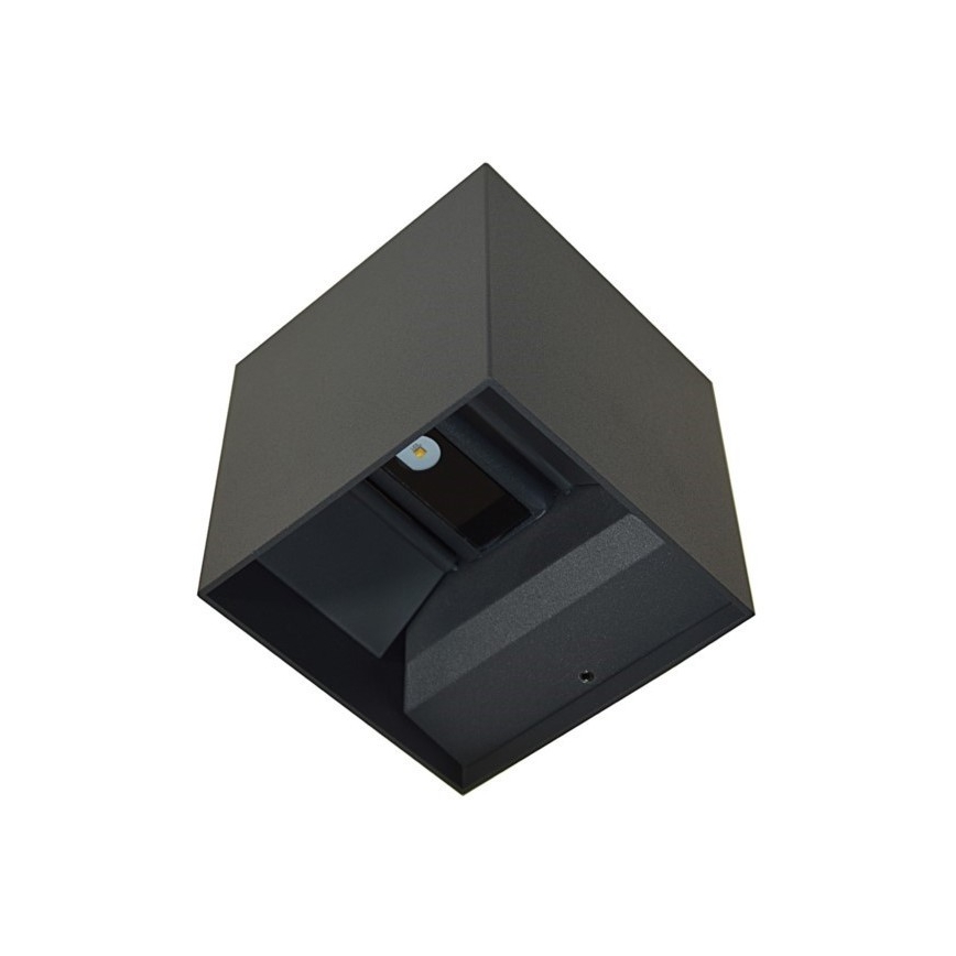 LED Āra sienas lampa KREON 2xLED/3W/230V IP54 3000K melna