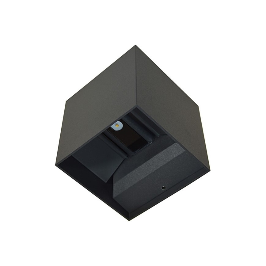 LED Āra sienas lampa KREON 2xLED/3W/230V IP54 4000K antracīta