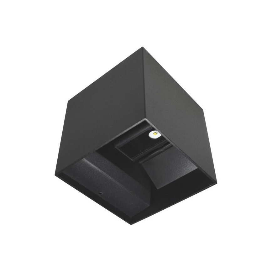 LED Āra sienas lampa KREON 2xLED/3W/230V IP54 4000K melna