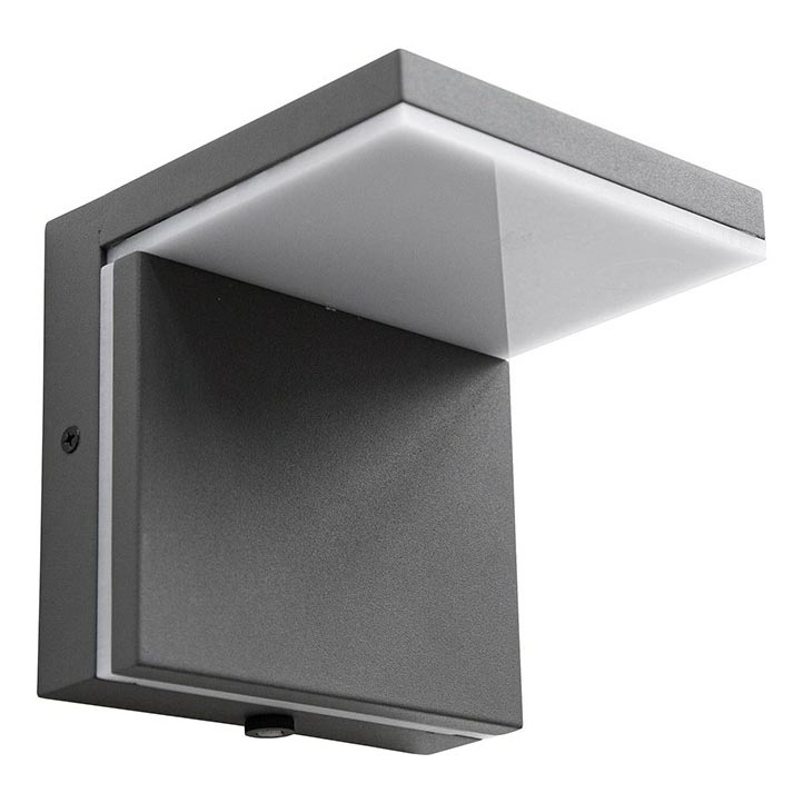 LED Āra sienas lampa LASSAN LED/8W/230V 3000K IP54 antracīta