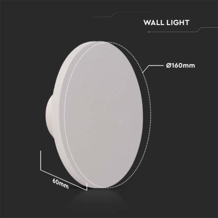 LED Āra sienas lampa LED/12W/230V 3000K IP65 balta