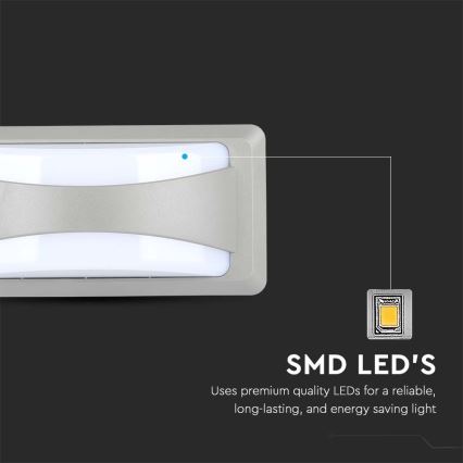 LED Āra sienas lampa LED/12W/230V 3000K IP65