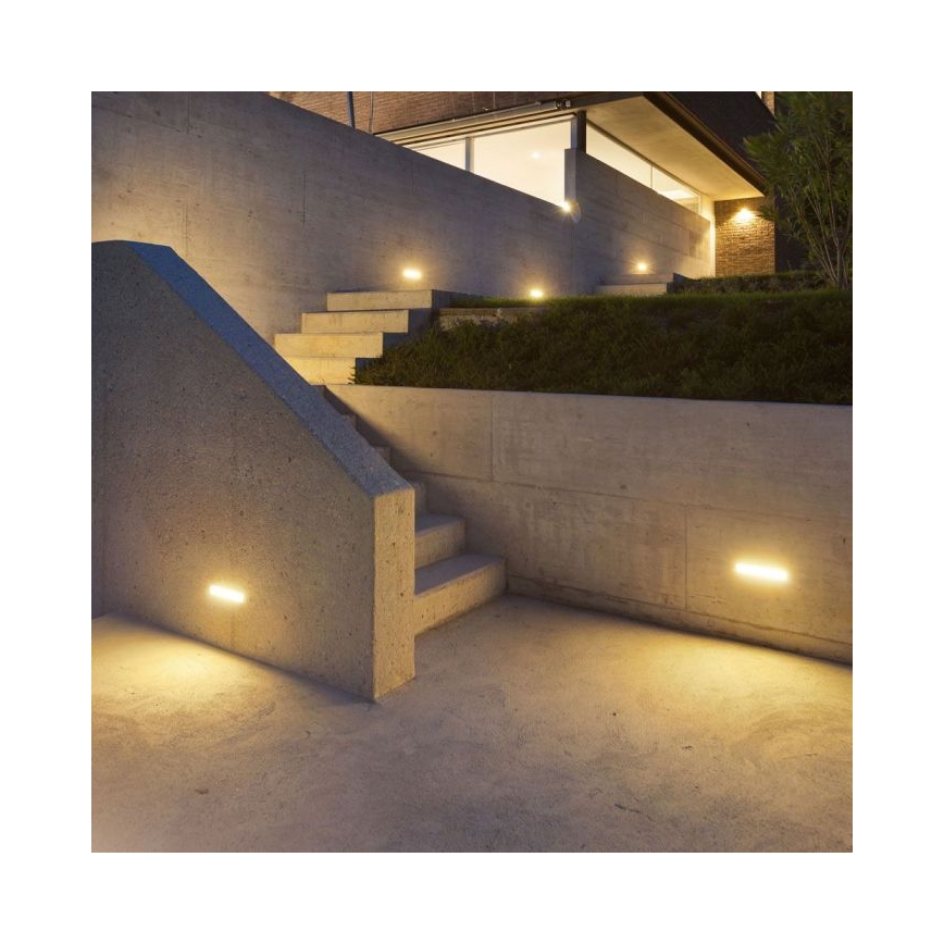 LED Āra sienas lampa LED/12W/230V 3000K IP65 pelēka