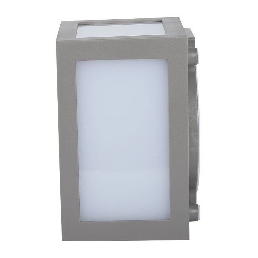 LED Āra sienas lampa LED/12W/230V 3000K IP65 pelēka