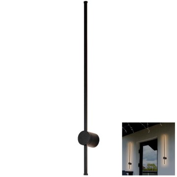 LED Āra sienas lampa LED/12W/230V 4000K IP65 melna