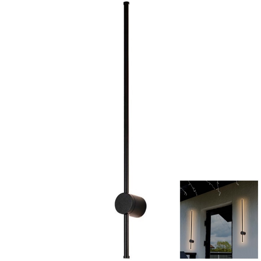 LED Āra sienas lampa LED/12W/230V 4000K IP65 melna