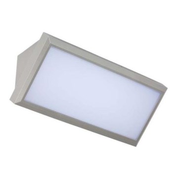 LED Āra sienas lampa LED/12W/230V 4000K IP65 pelēka