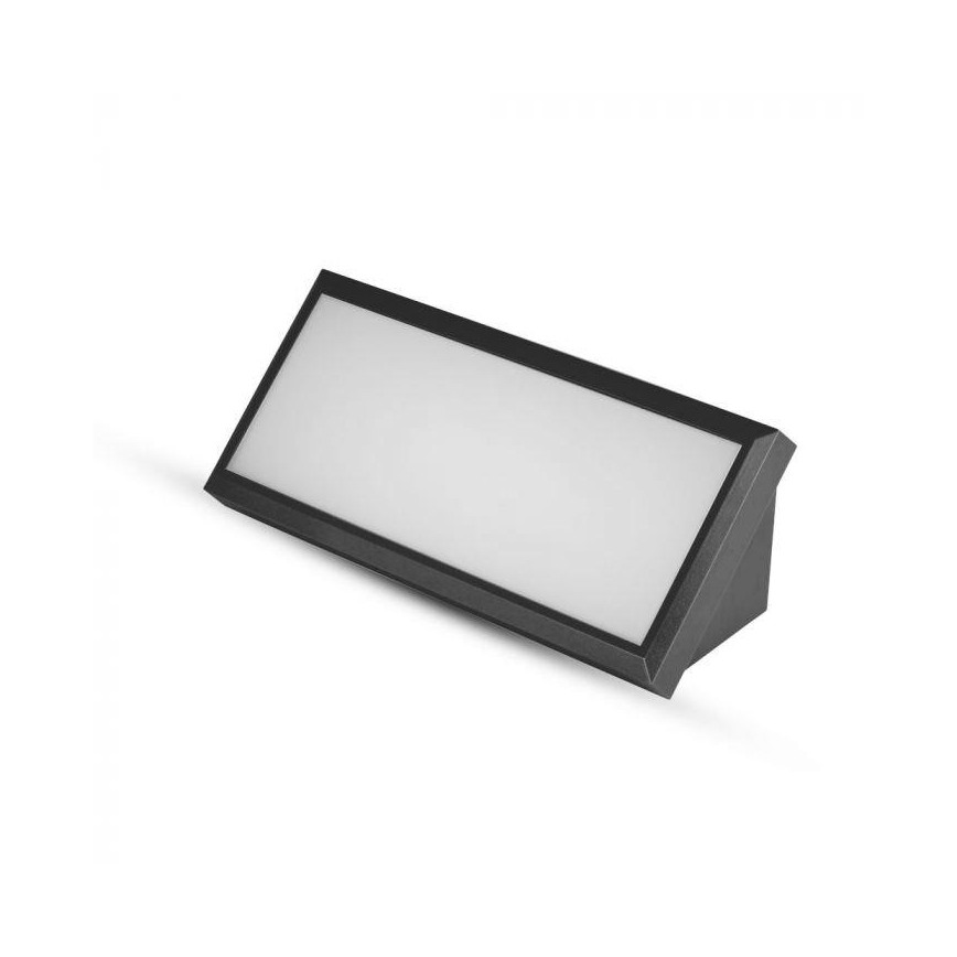 LED Āra sienas lampa LED/12W/230V 6400K IP65 melna