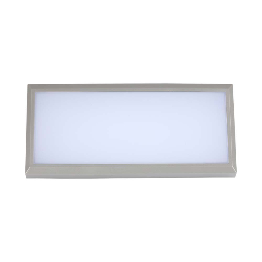 LED Āra sienas lampa LED/12W/230V 6400K IP65 pelēka