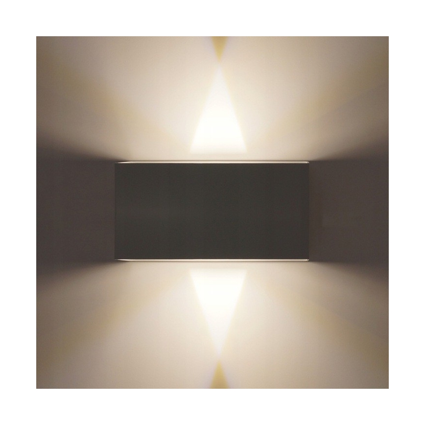 LED Āra sienas lampa LED/12W/230V IP54 melna