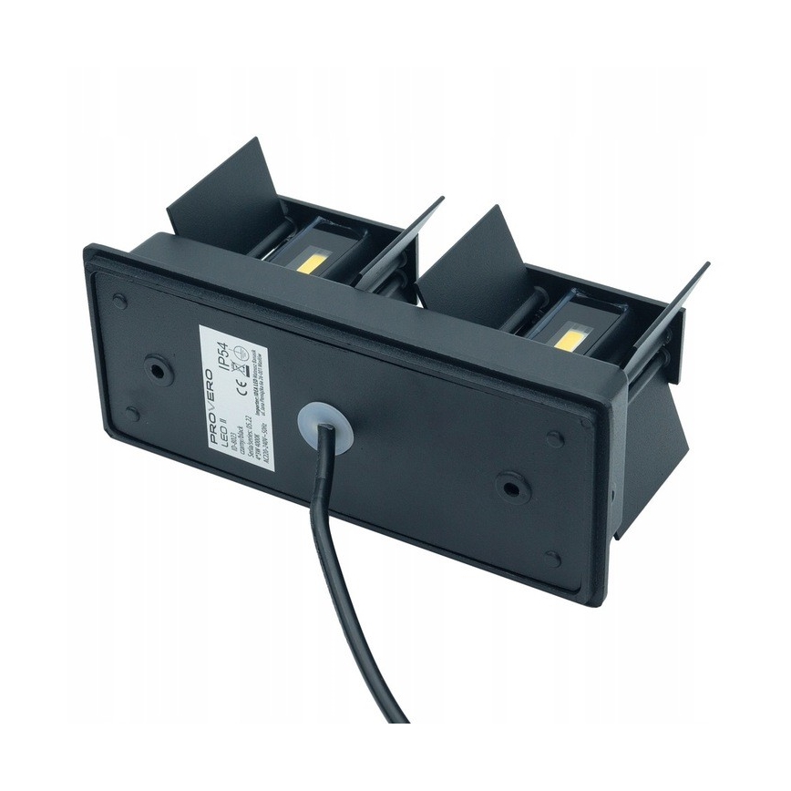 LED Āra sienas lampa LED/12W/230V IP54 melna
