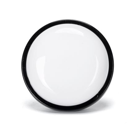 LED Āra sienas lampa LED/15W/230V 6500K d. 15,5 cm melna IP65