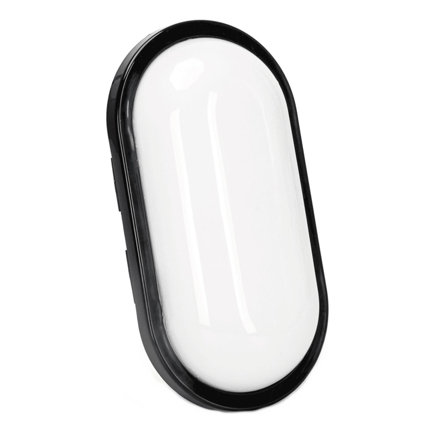 LED Āra sienas lampa LED/15W/230V 6500K melna IP65