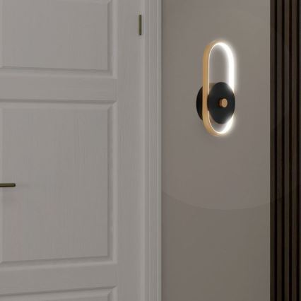 LED Āra sienas lampa LED/15W/230V IP54 4000K misiņš