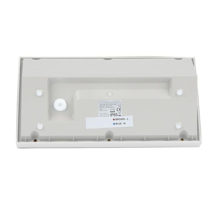 LED Āra sienas lampa LED/20W/230V 3000K IP65 balta