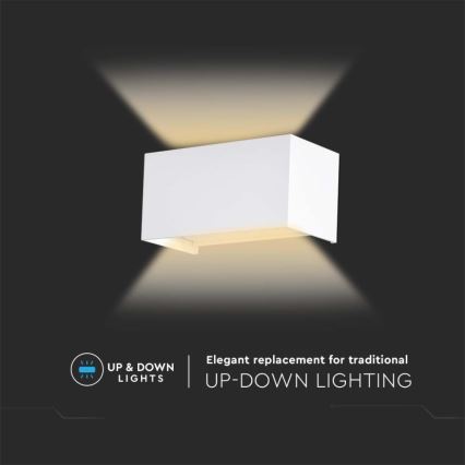 LED āra sienas lampa LED/24W/230V 4000K IP65 balta