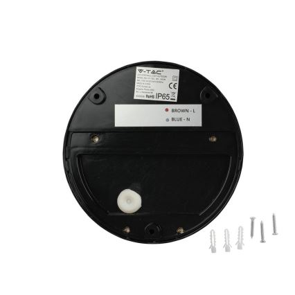LED Āra sienas lampa LED/3W/230V 4000K IP65 melna