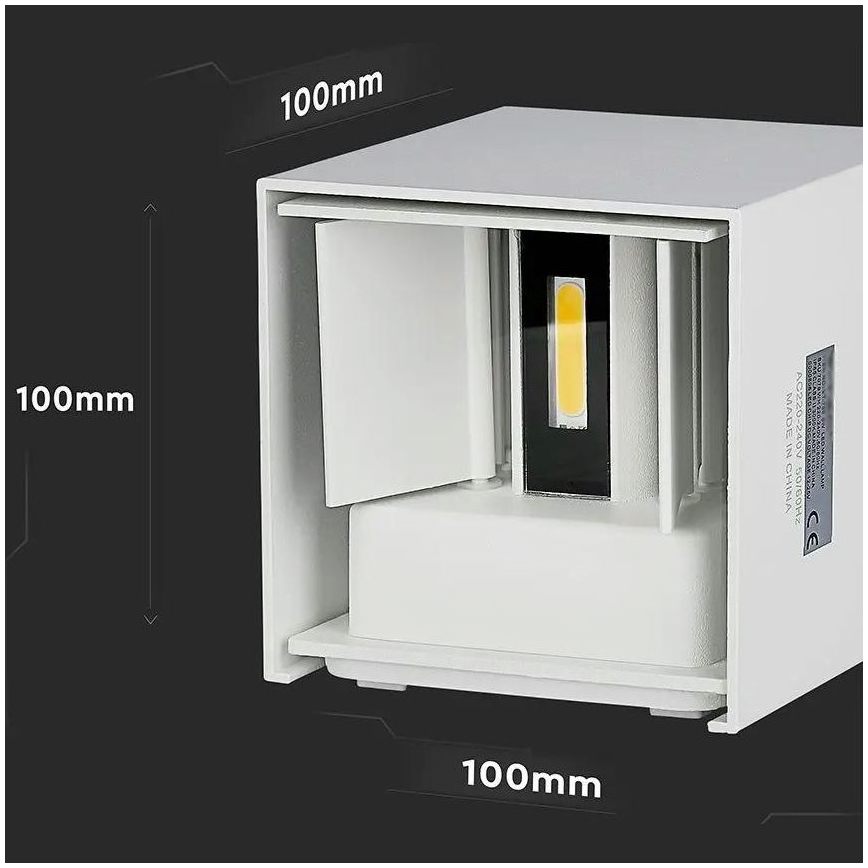 LED Āra sienas lampa LED/5W/230V 3000K IP65 balta