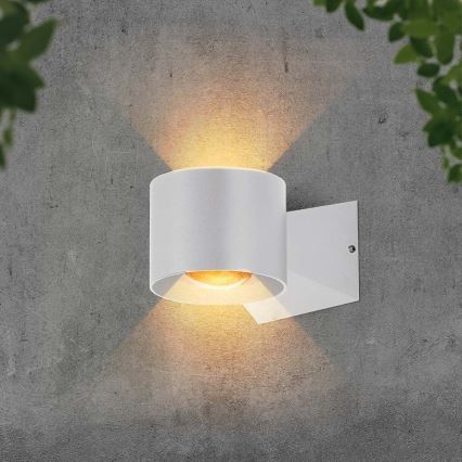 LED Āra sienas lampa LED/5W/230V 3000K IP65 balta