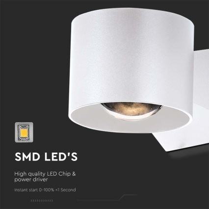 LED Āra sienas lampa LED/5W/230V 3000K IP65 balta