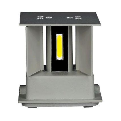 LED Āra sienas lampa LED/5W/230V 3000K IP65 pelēka