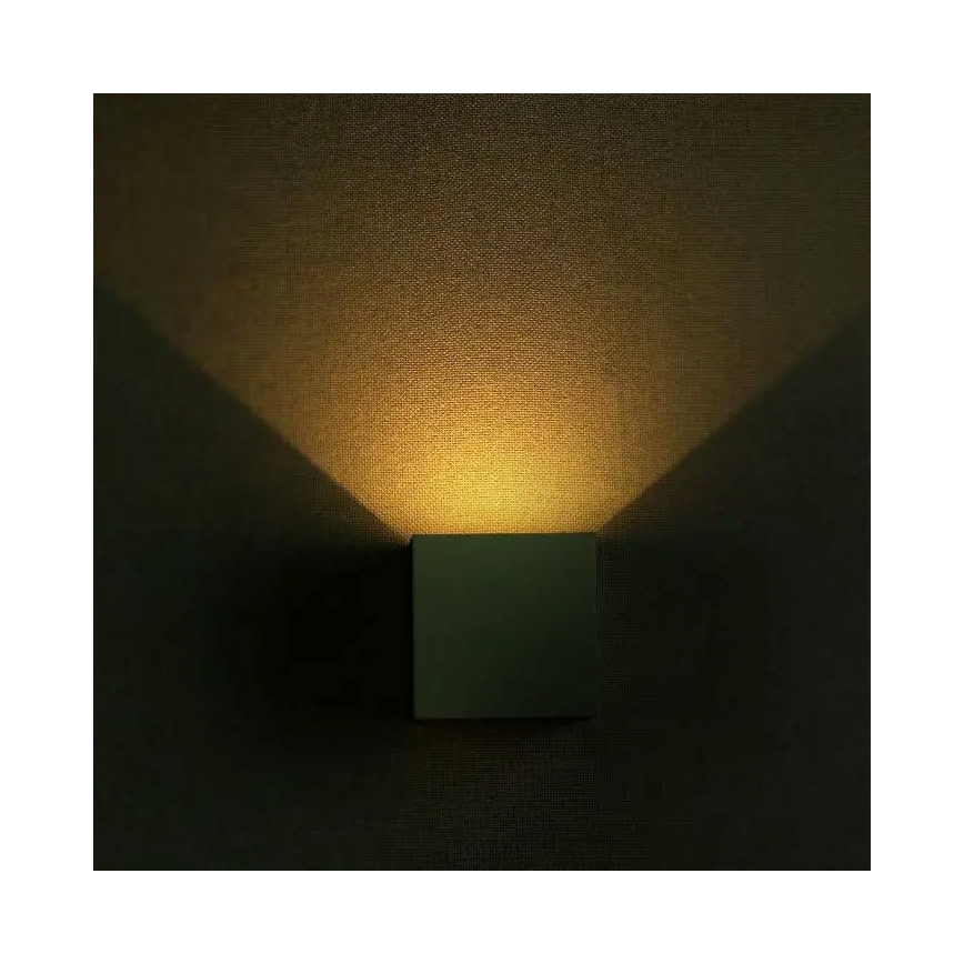 LED Āra sienas lampa LED/5W/230V 4000K IP65 pelēka