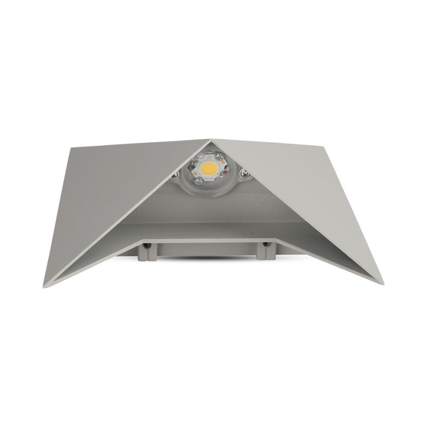 LED Āra sienas lampa LED/5W/230V 4000K IP65 pelēka