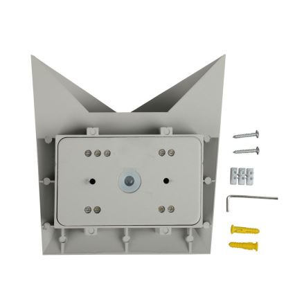LED Āra sienas lampa LED/5W/230V 4000K IP65 pelēka