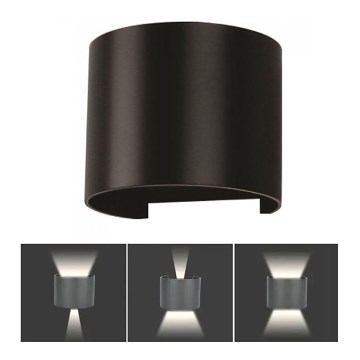 LED Āra sienas lampa LED/6W/230V 3000K IP65 melna