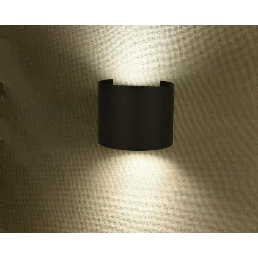 LED Āra sienas lampa LED/6W/230V 3000K IP65 melna