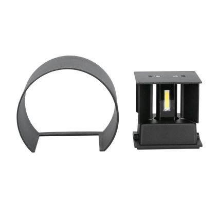 LED Āra sienas lampa LED/6W/230V 3000K IP65 melna